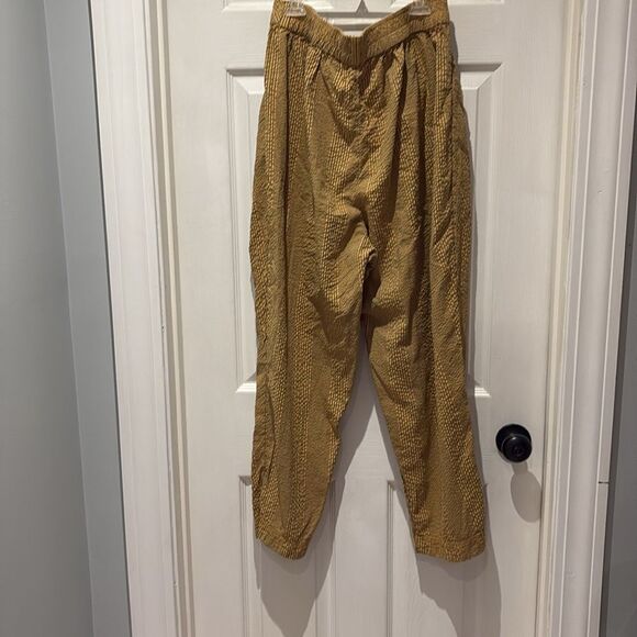 Free People seersucker striped pants with pockets. SZ Large - Picture 6 of 11